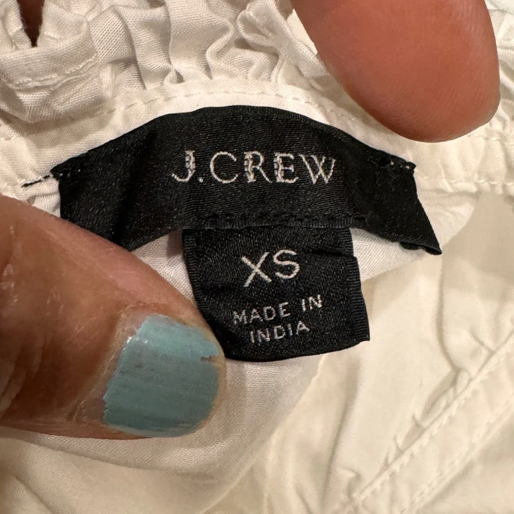 J. Crew Cream Midi cotton Dress size XS